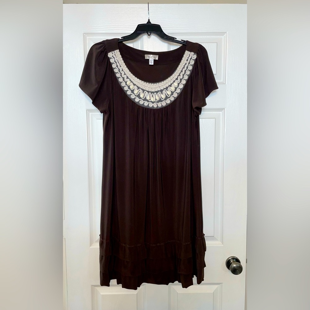 Women’s Dressbarn Pullover Brown Dress Size 18